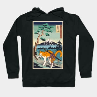 Samurai Cat Ukiyo e Hoodie